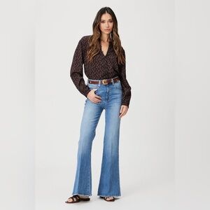 Paige Charlie Flared Gabriella Distressed Women Jeans size 32
